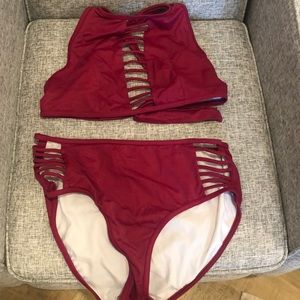 Sexy high neck bikini